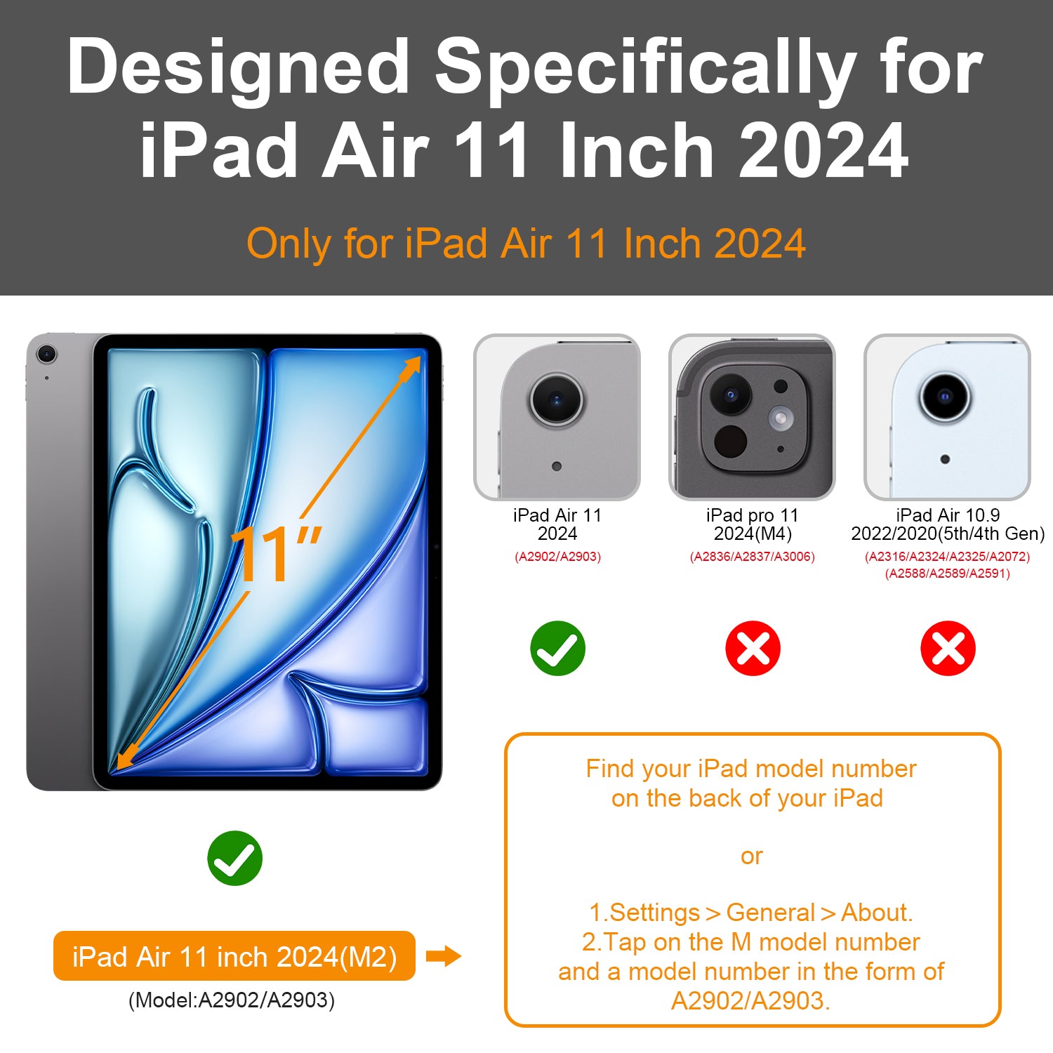 iPad Air 11 Inch 2024 with Folding Stand and Auto Sleep/Wake Function Protective Case-Green