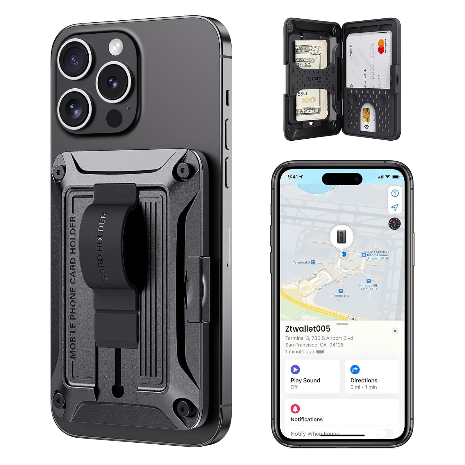 Magnetic RFID Blocking Functionality Magsafe Wallet Work With Find My