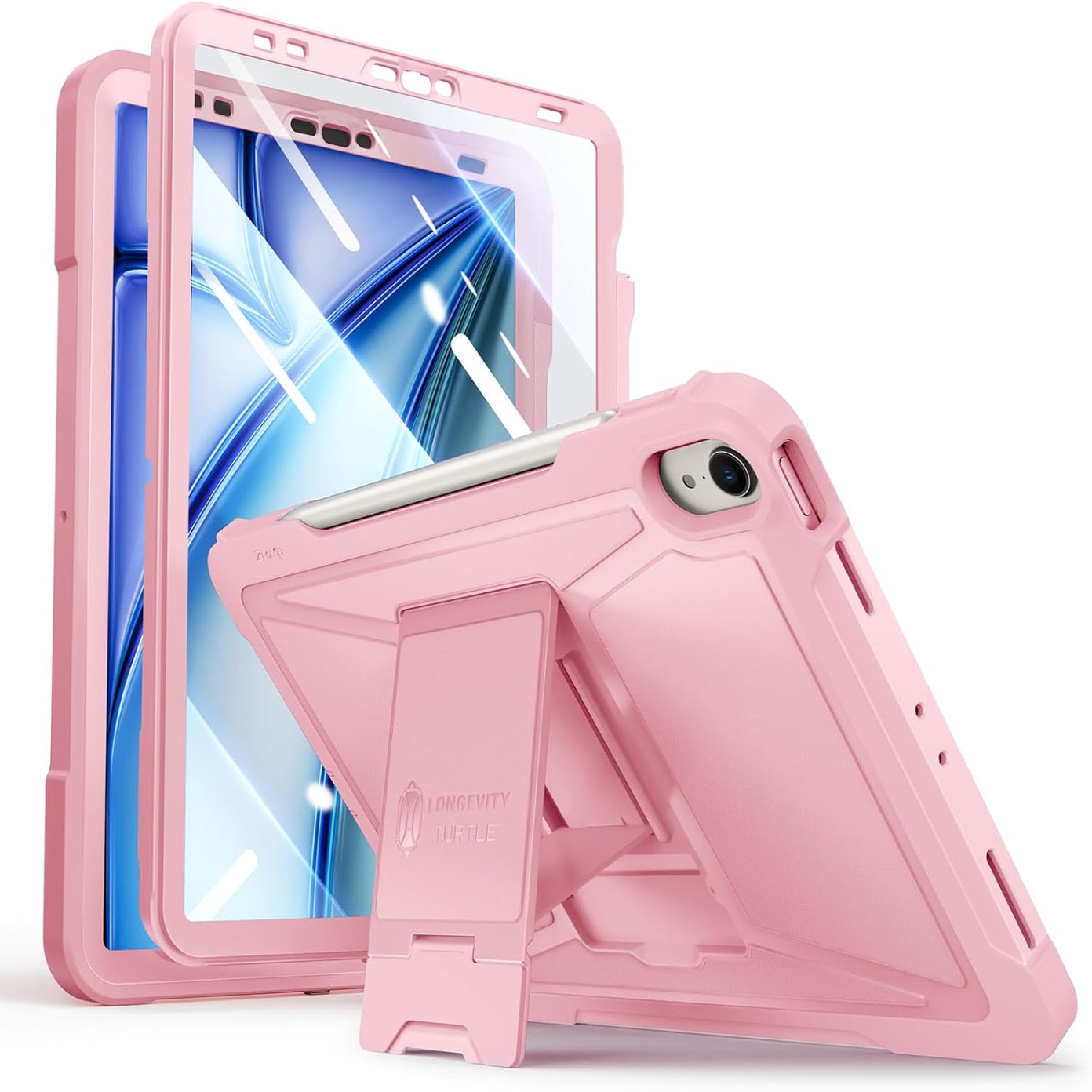 iPad Air 6th Generation 11 Inch M2 2024, iPad Air 5th/4th Gen 10.9 Inch iPad Pro 11" 2018 1st, Built-in Screen Protector, Shockproof Case