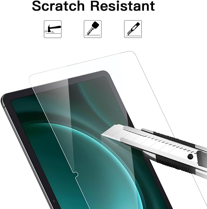 ZtotopCases 2 Pack Screen Protector for Samsung Galaxy Tab S9 FE 10.9 Inch & Tab S9/S8/S7 11 Inch Tablet, Easy Installation/High-Definition Tempered Glass with S Pen Compatible Scratch Resistant
