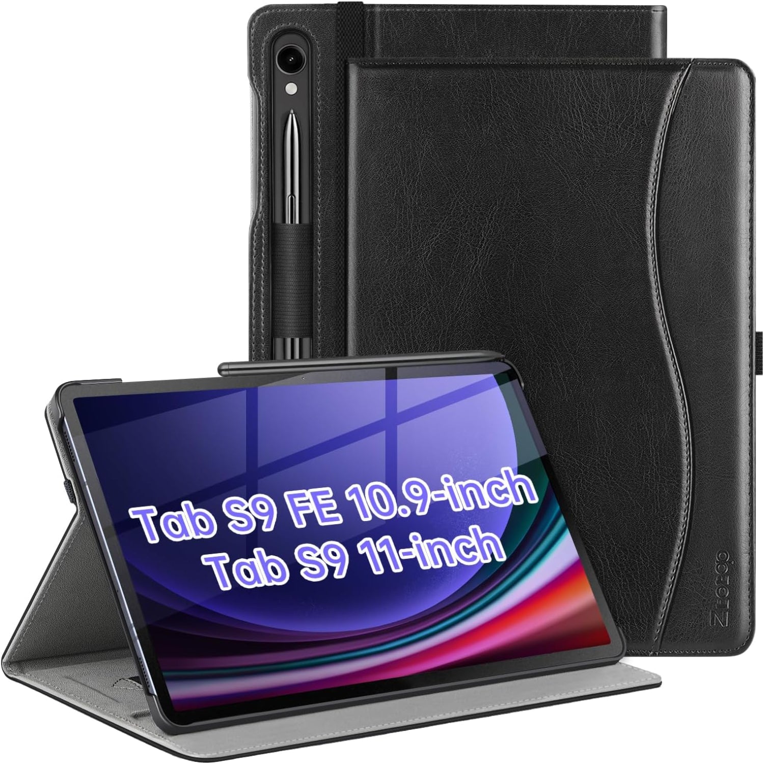 Samsung Galaxy Tab S9 FE /Tab S9 11 Inch PU Leather Business Case-Black