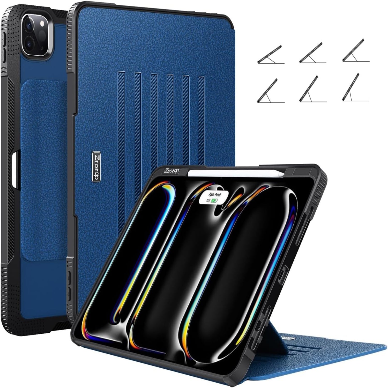 iPad Pro 13 Inch Case 7th Gen M4(2024)/ Pro 12.9 Inch 6th/5th/4th Generation 2022/2021/2020 Protective Case-Blue