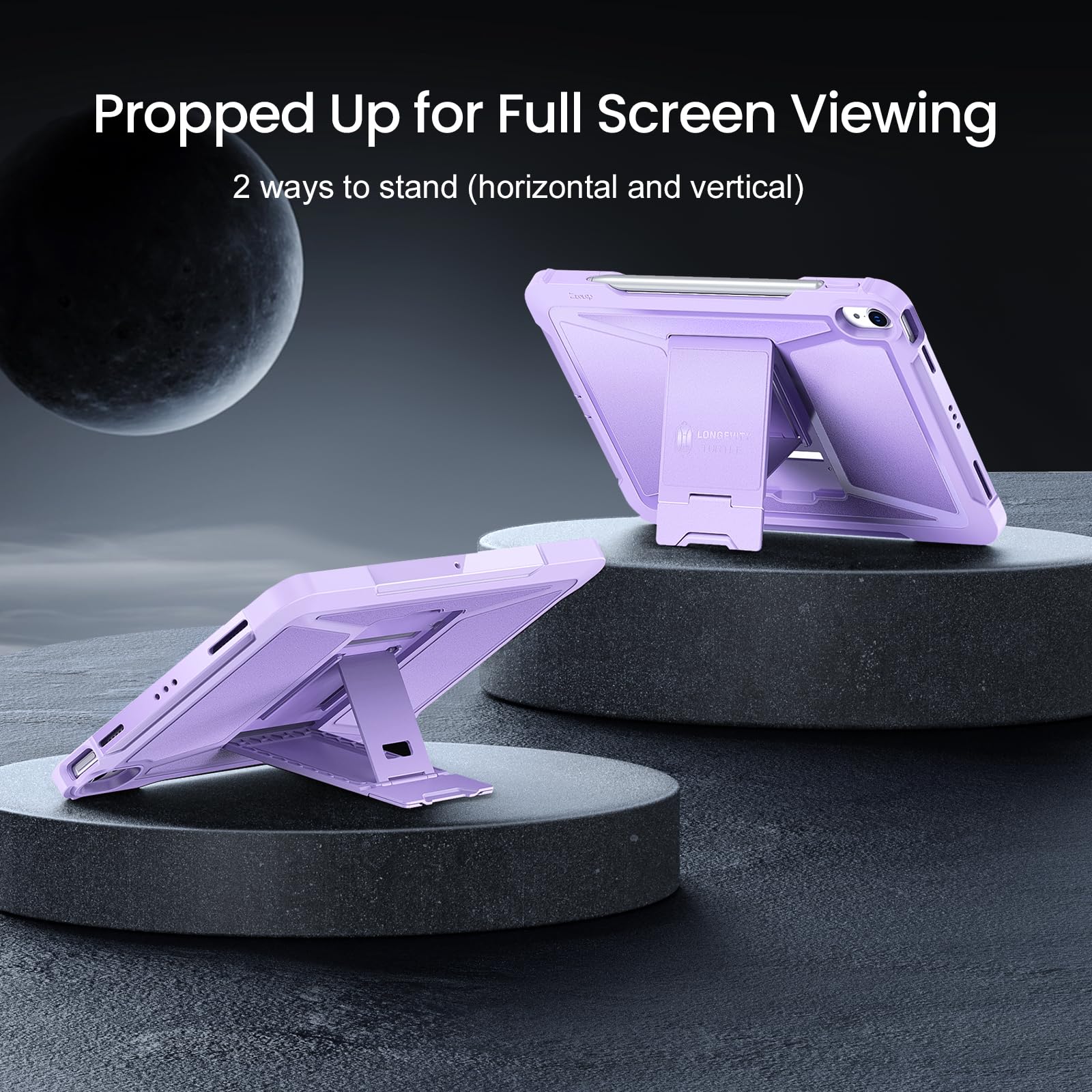 iPad Air 6th Generation 11 Inch M2 2024, iPad Air 5th/4th Gen 10.9 Inch iPad Pro 11" 2018 1st, Built-in Screen Protector, Shockproof Case