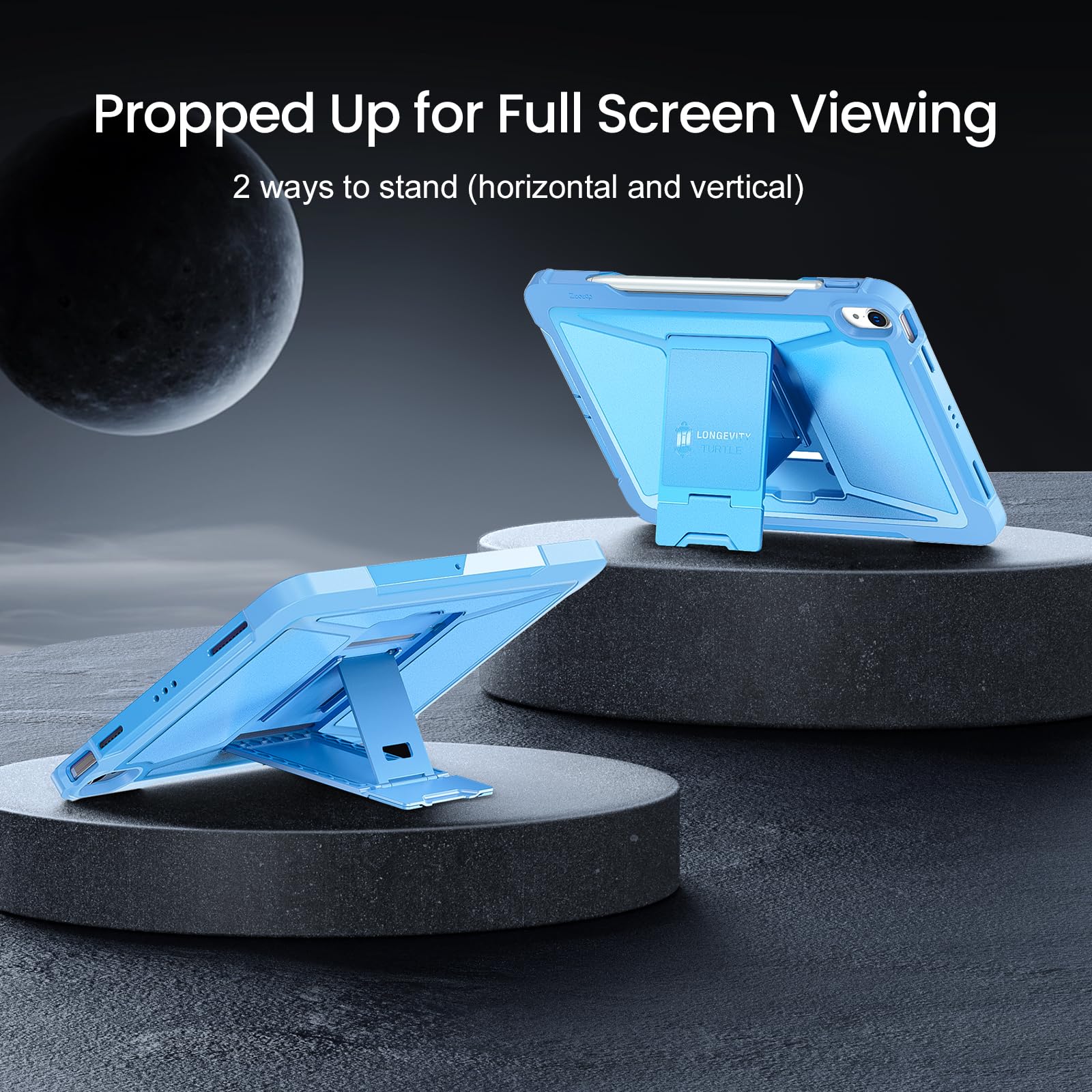 iPad Air 6th Generation 11 Inch M2 2024, iPad Air 5th/4th Gen 10.9 Inch iPad Pro 11" 2018 1st, Built-in Screen Protector, Shockproof Case