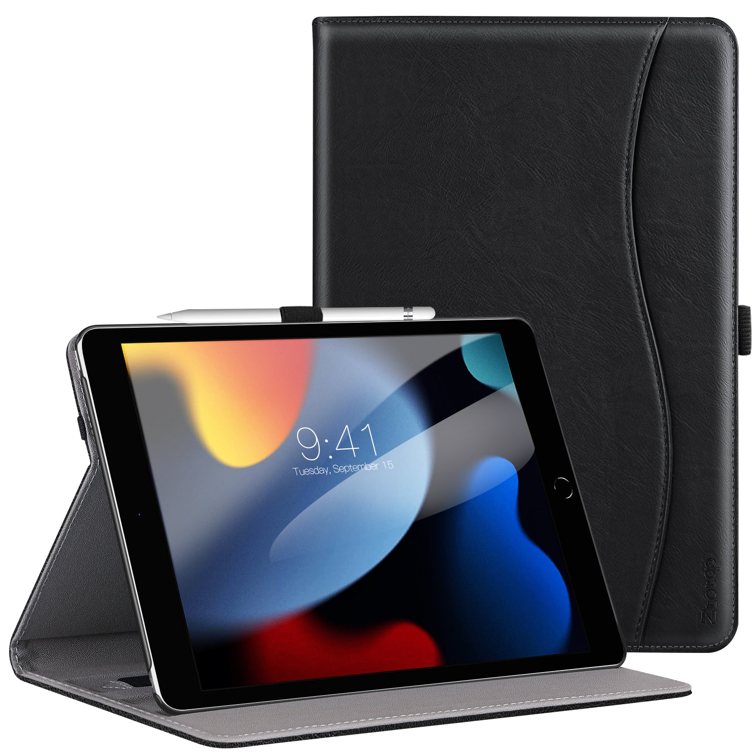 iPad 9th/8th/7th Generation 10.2 Inch PU Leather Folding Stand Cover Case