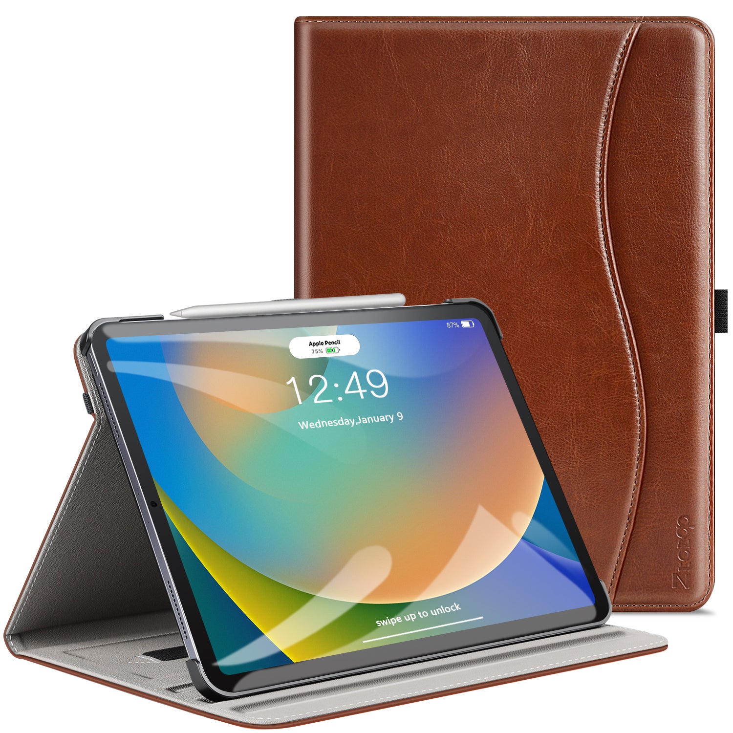 iPad 10th Generation 10.9 Inch PU Leather Folio Stand Cover Case