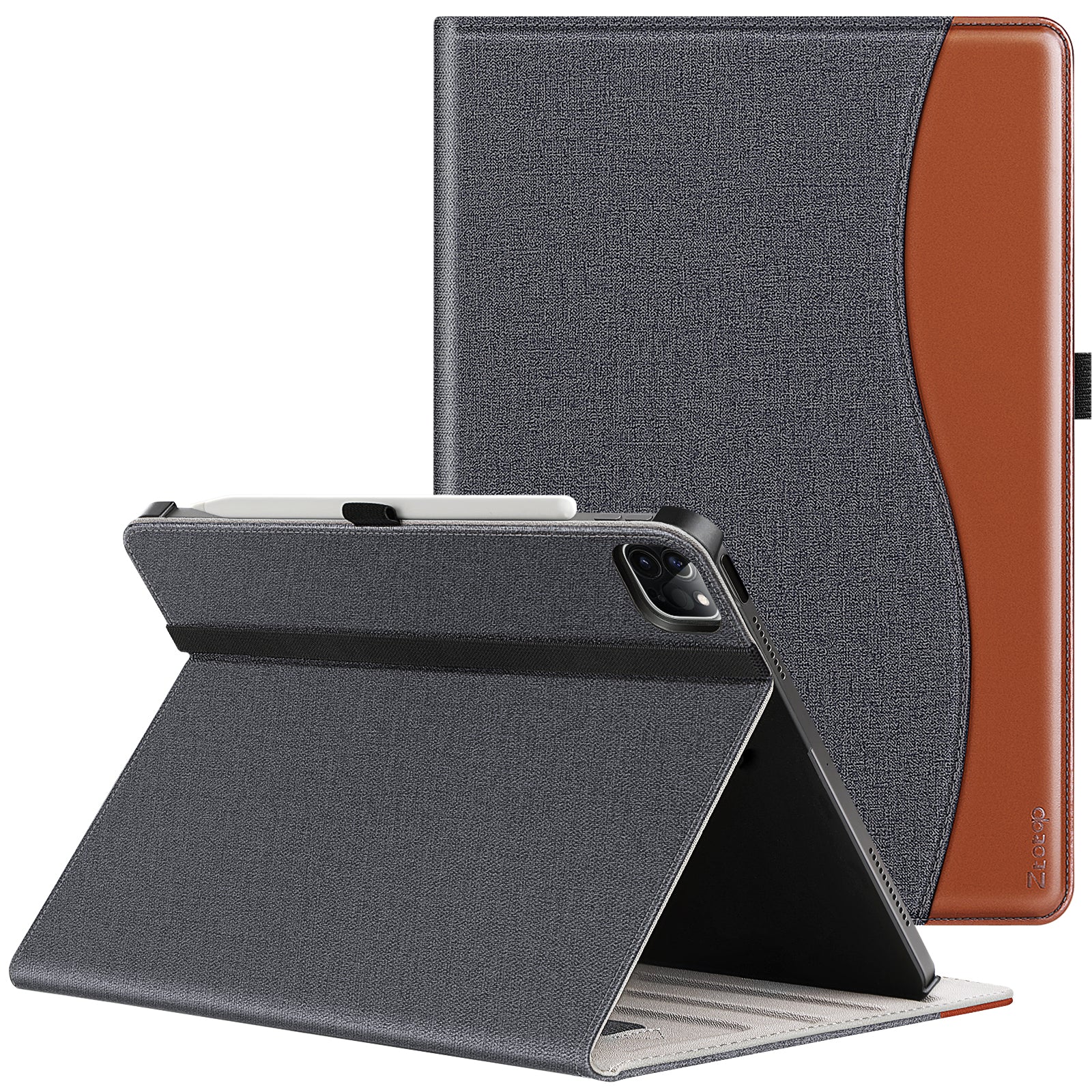ZtotopCases for iPad Pro 12.9 Case 6th/5th/4th/3rd Generation 2022/2021/2020/2018, Premium PU Leather Folio Cover - Auto Wake/Sleep - Pencil Charging for 12.9 Inch 6/5/4/3 Gen