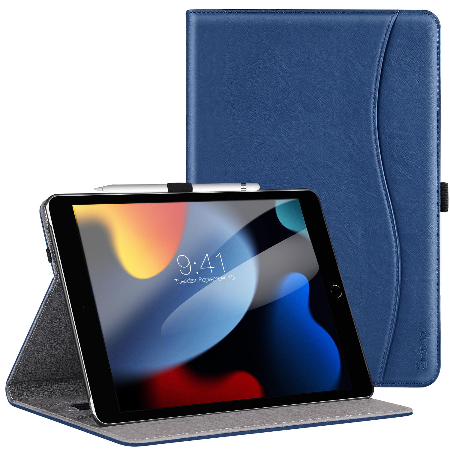 iPad 9th/8th/7th Generation 10.2 Inch PU Leather Folding Stand Cover Case