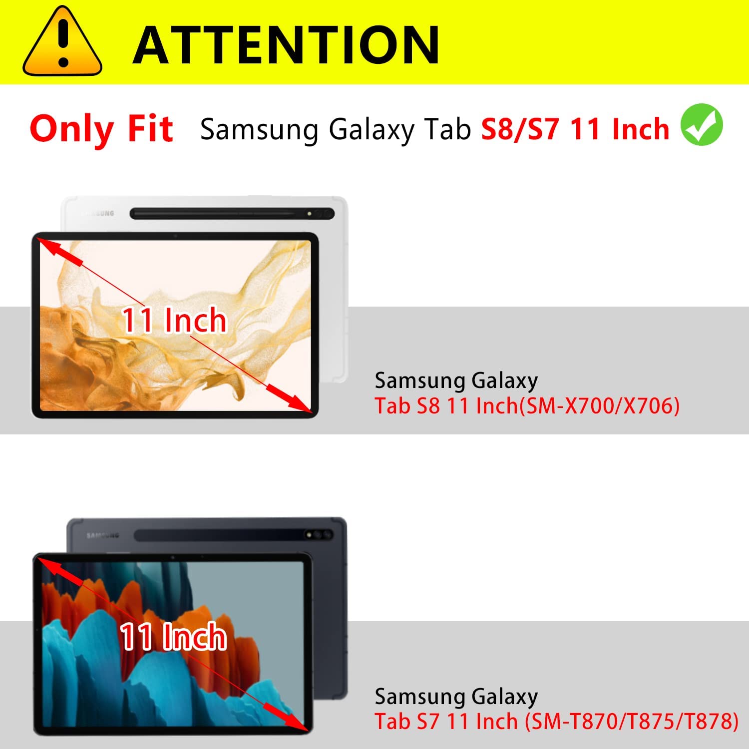 Galaxy Tab S8/S7 Premium Leather Folio Case