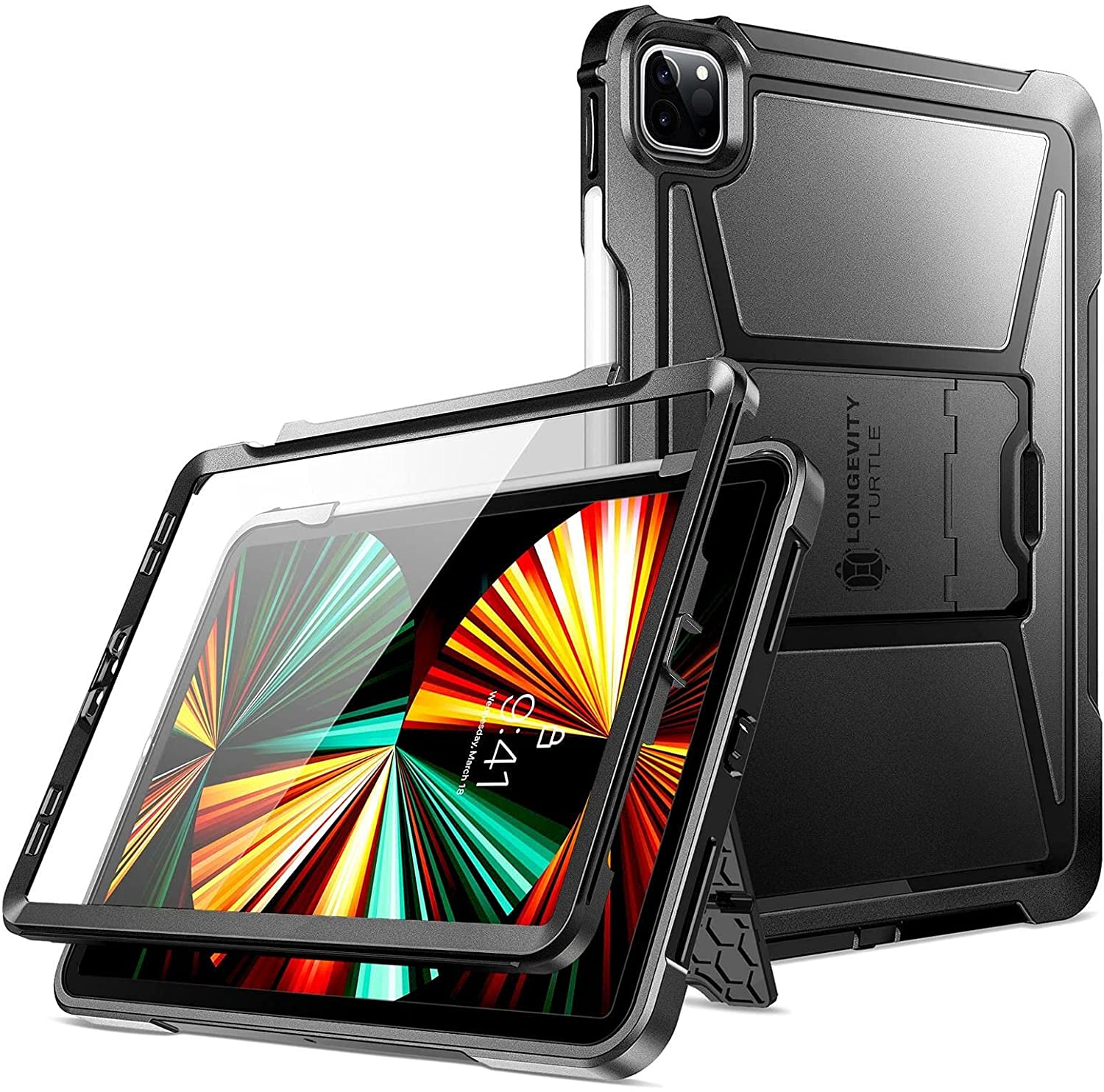 ZtotopCase for iPad Pro 13 Inch Case 7th Gen 2024/Pro 12.9 Inch 6th/5th/4th Generation 2022/2021/2020, Full Body Protective Rugged Cover with [Pencil Holder + Screen Protector] for iPad Pro 13,