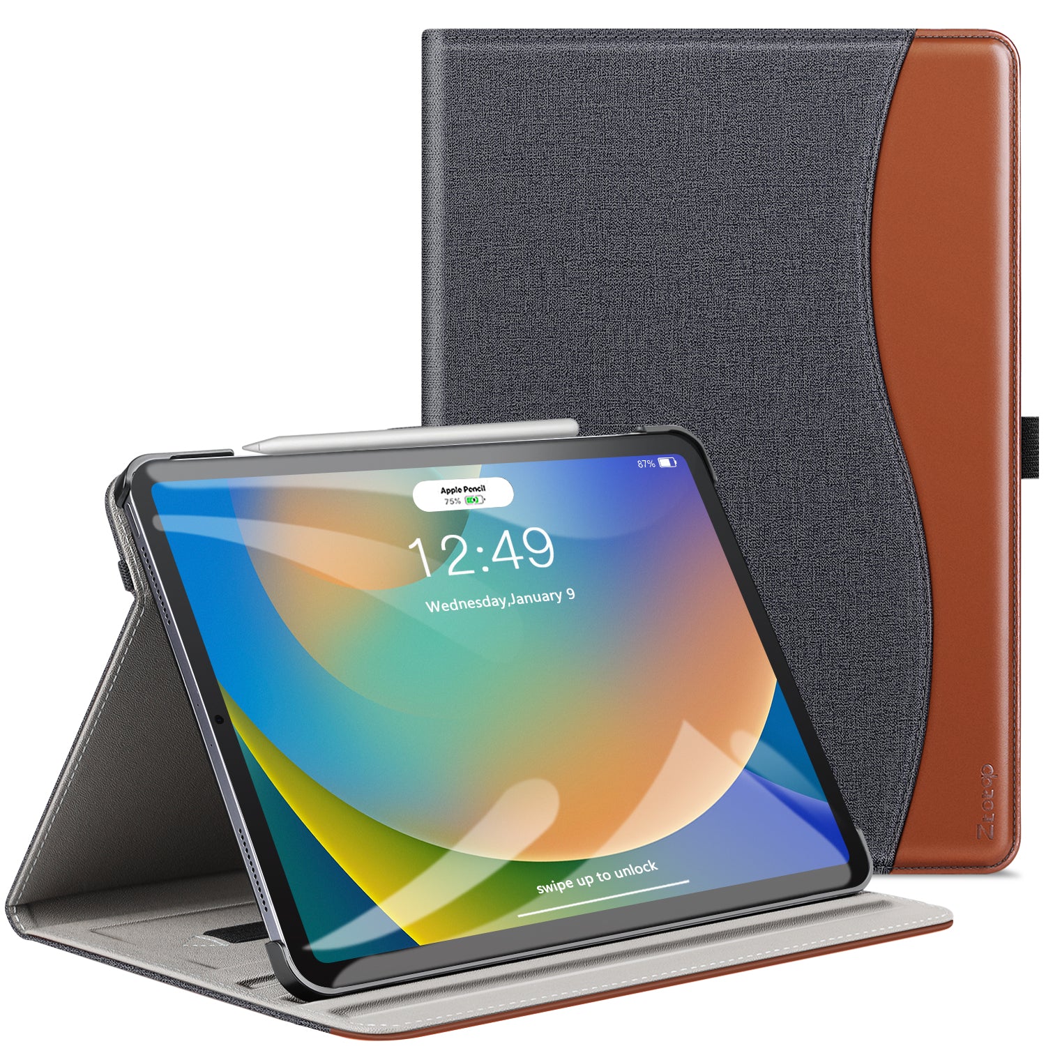 iPad 10th Generation 10.9 Inch PU Leather Folio Stand Cover Case