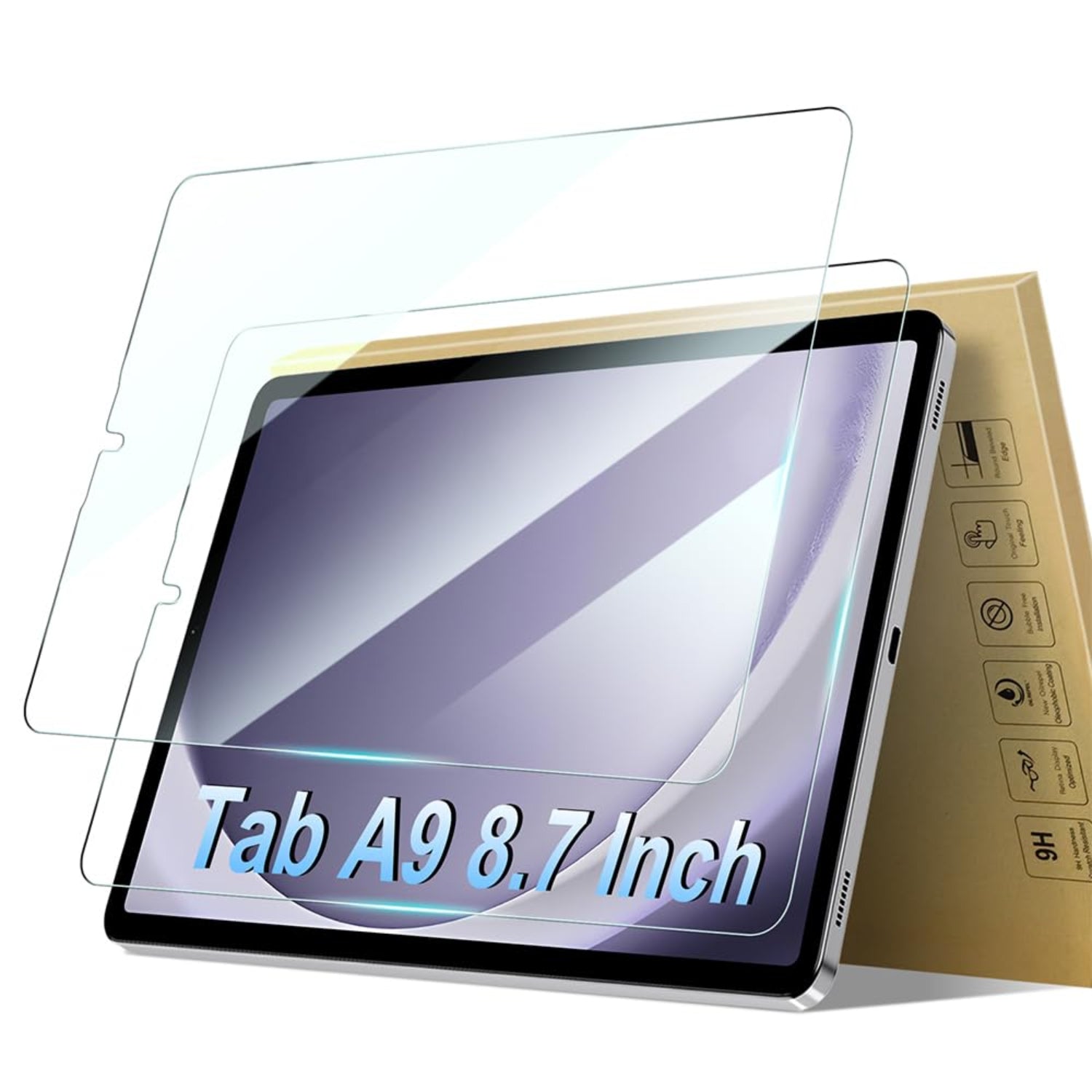 2 Pack Screen Protector for Samsung Galaxy Tab A9 8.7 Inch