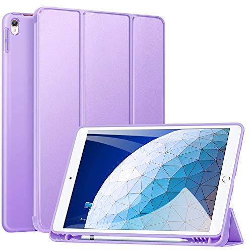 Ztotop Case for iPad Air 10.5" (3rd Gen) 2019/iPad Pro 10.5" 2017 with Pencil Holder, Ultra Slim Soft TPU Back and Trifold Stand Cover with Auto Sleep/Wake Full Body Protective Smart Case