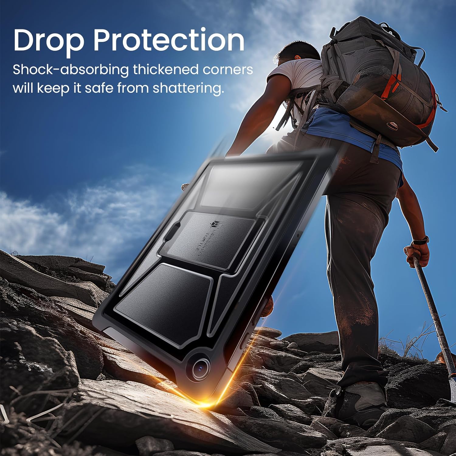 Samsung Galaxy Tab A9 Plus/A9+ 11 Inch Built-in Screen ProtectorPrecise Cut Full Protection Protective Case-Black