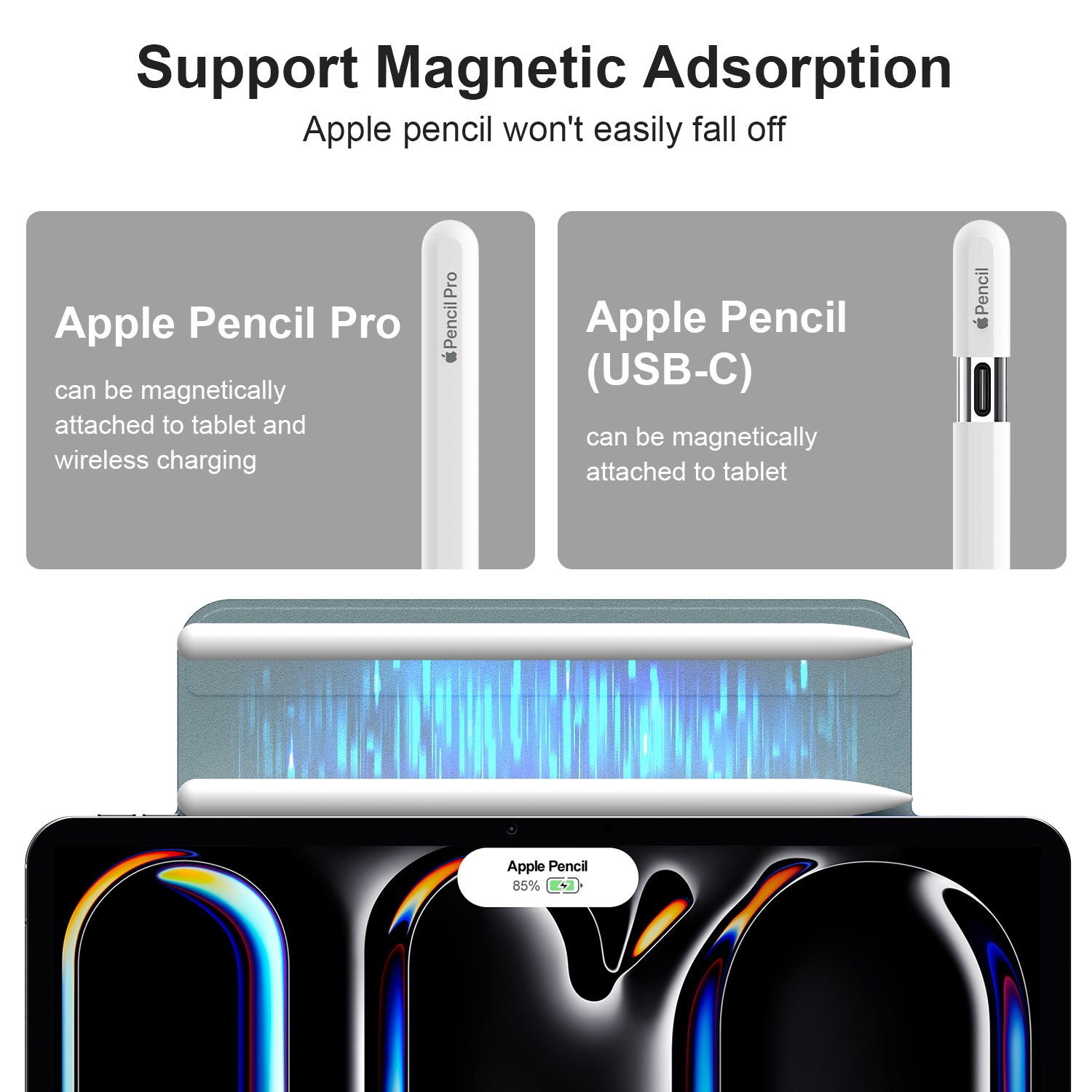 iPad Air 11 Inch 2024 with Folding Stand and Auto Sleep/Wake Function Protective Case-Green