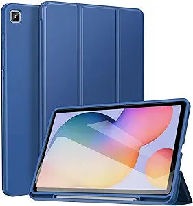 ZtotopCases 2022/2020 Galaxy Tab S6 Lite 10.4" Case with Pen Holder, Auto Wake/Sleep, Slim PU Lightweight Trifold Stand Folio Cover for Samsung Galaxy S6 Lite Tablet (SM-P610/P613/P615/P619), Blue