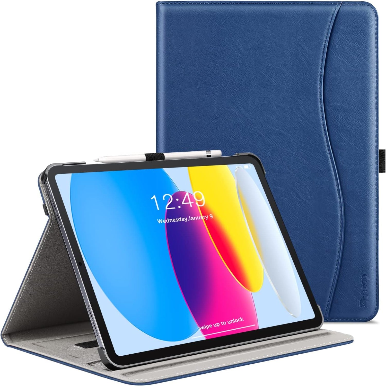 iPad 10th Generation 10.9 Inch PU Leather Folio Stand Cover Case