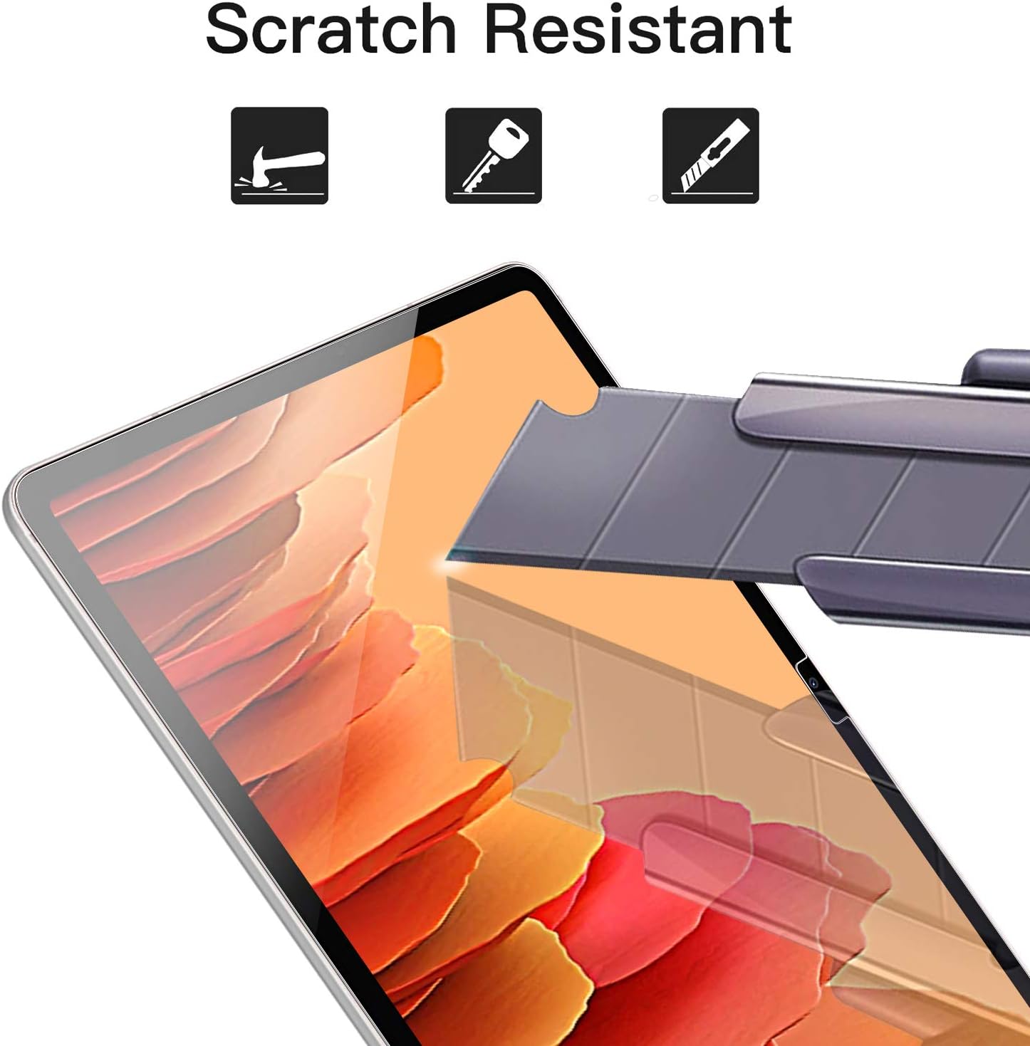 ZtotopCases [2 Pack Screen Protector for Samsung Galaxy Tab A7, Easy Installation/Anti-Scratch/High Definition/9H Hardness Tempered Glass Screen Protector for Samsung Galaxy TAB A7 2020 10.4 Inch
