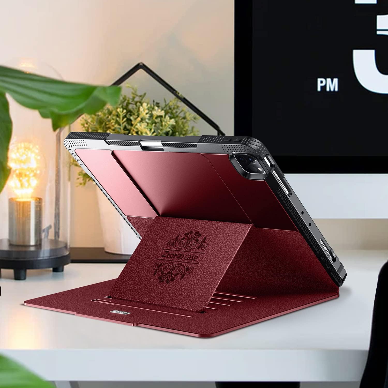 iPad Pro 13 Inch 7th Gen M4(2024)/ Pro 12.9 Inch 6th/5th/4th Generation Protective Case-Wine Red