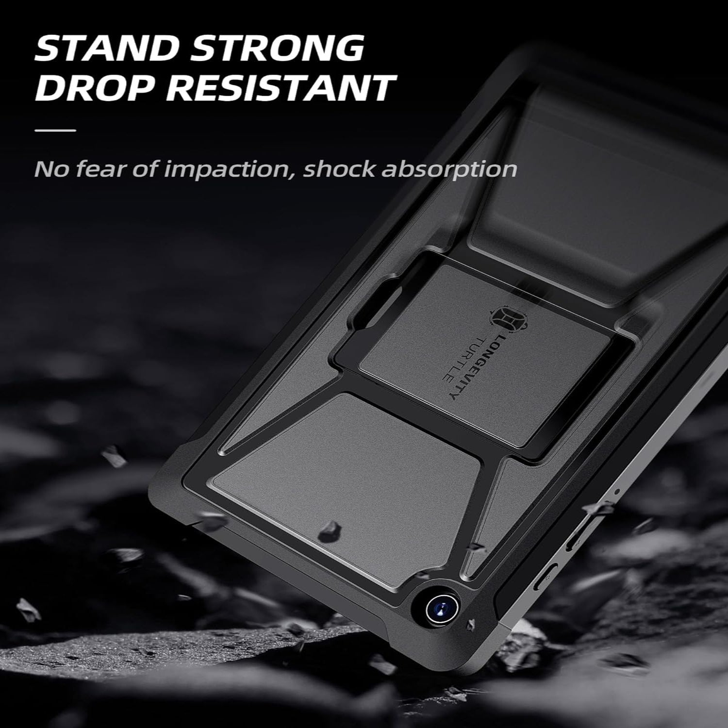 Samsung Galaxy Tab A9 8.7 Inch Rugged 2-Layer Case-Black