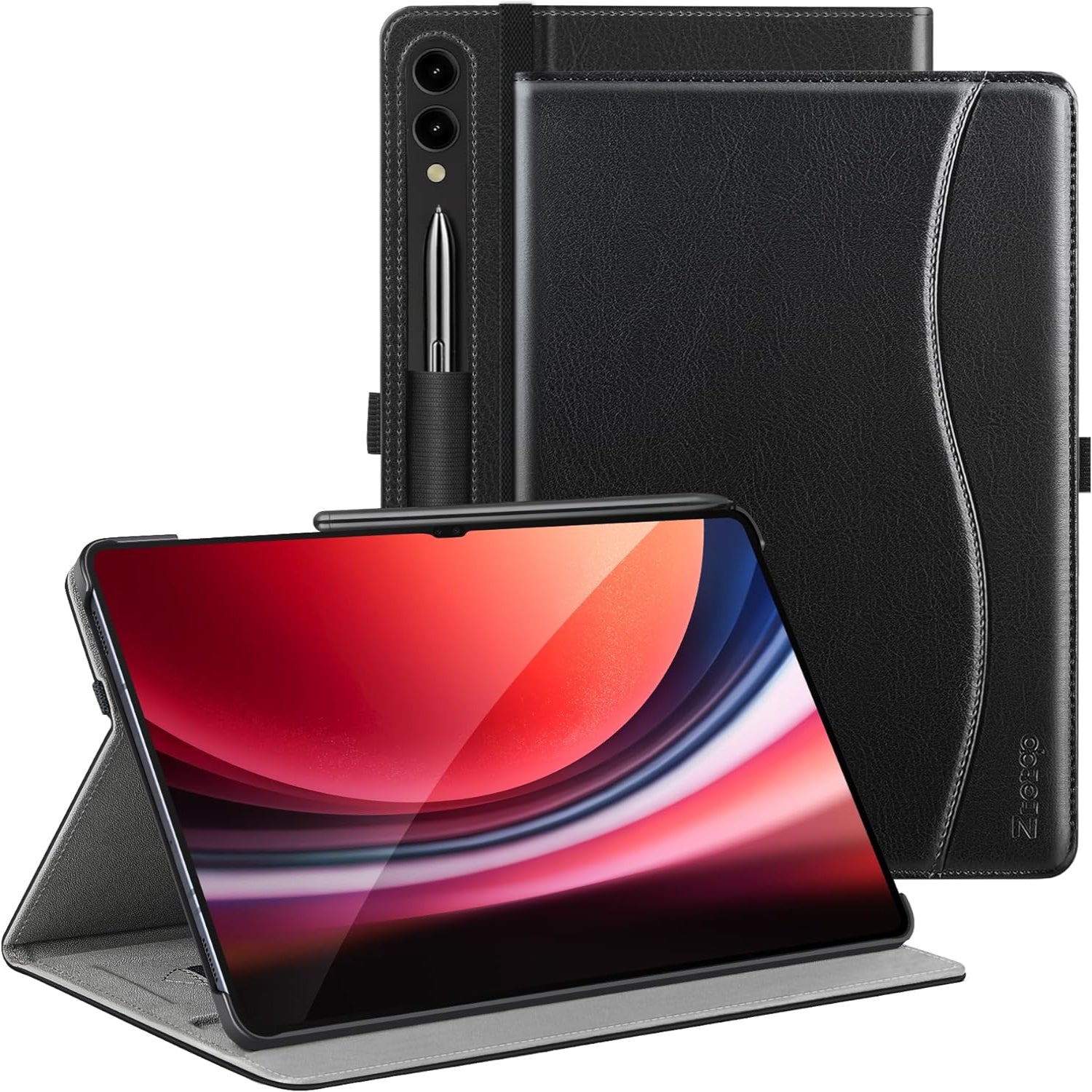 Samsung Galaxy Tab S10 Ultra/S9 Ultra/S8 Ultra 14.6 inch PU Leather Case-Black