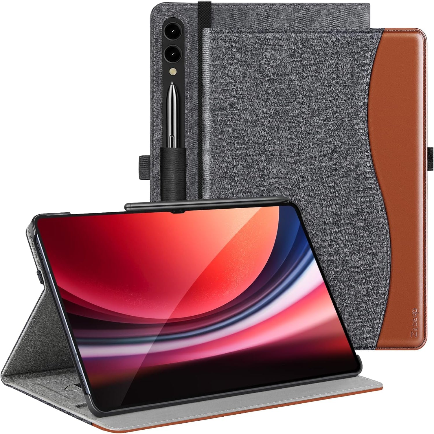 Samsung Galaxy Tab S9 Ultra/S8 Ultra 14.6 Inch PU Leather-DenimBrown