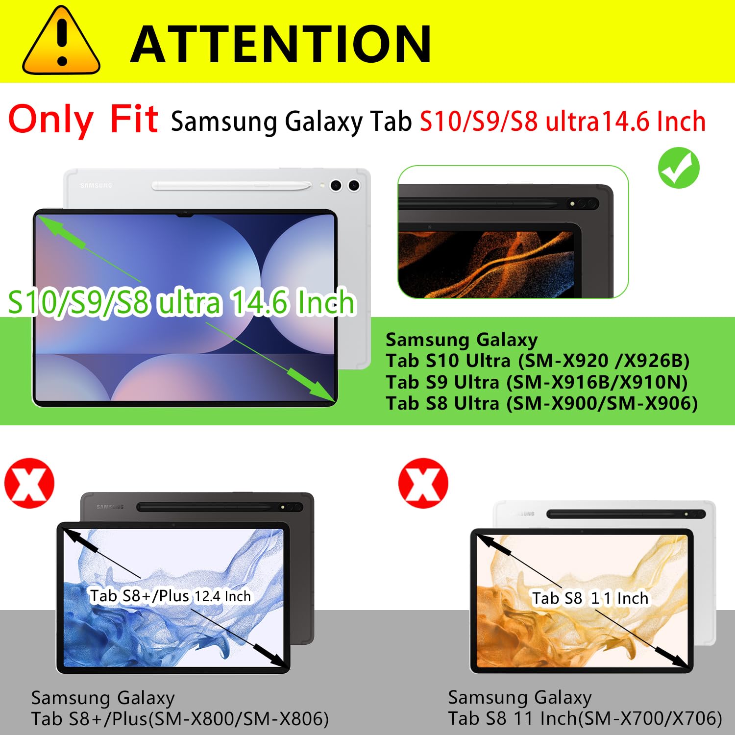 2 Pack Screen Protector for Samsung Galaxy Tab S10 Ultra/Tab S9 Ultra/Tab S8 Ultra 14.6 Inch High Definition Tempered Glass