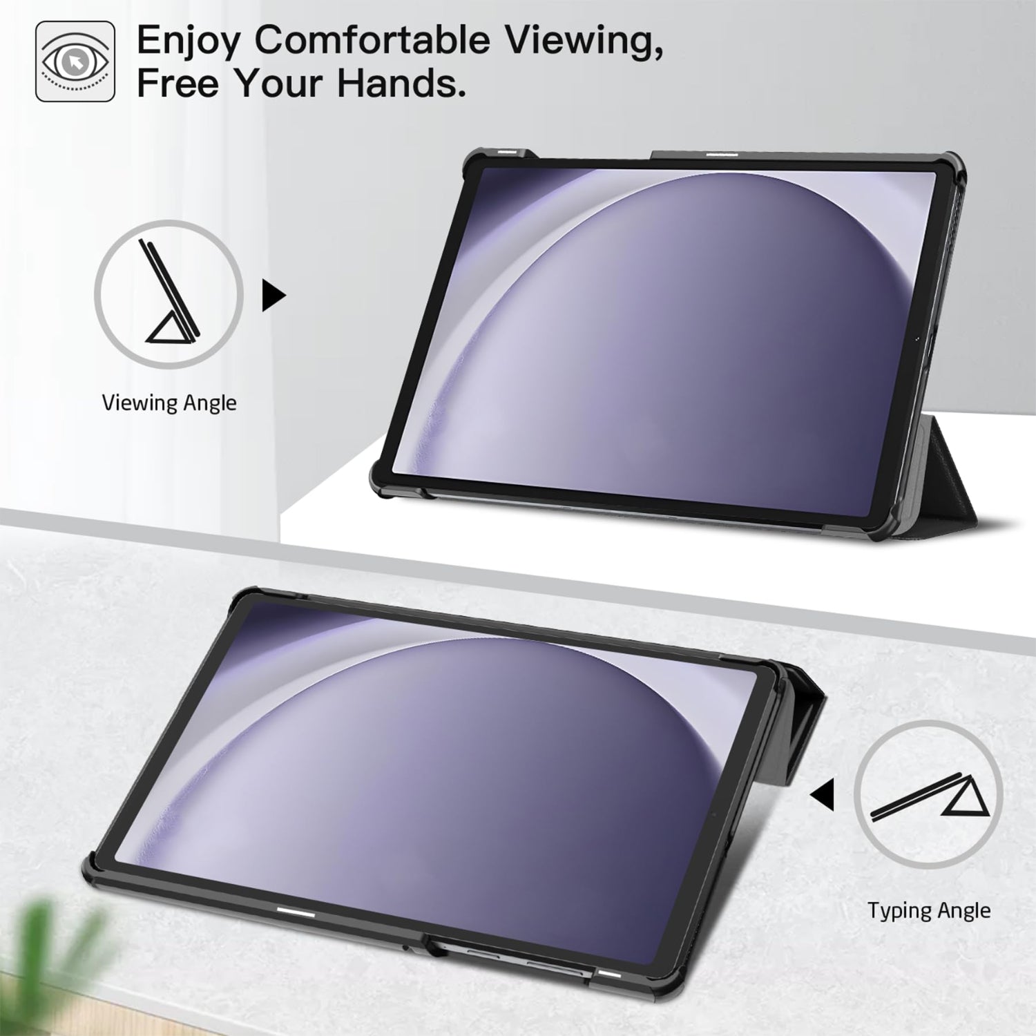 Samsung Galaxy Tab A9 8.7 Inch, with Screen Protector Tempered Glass,