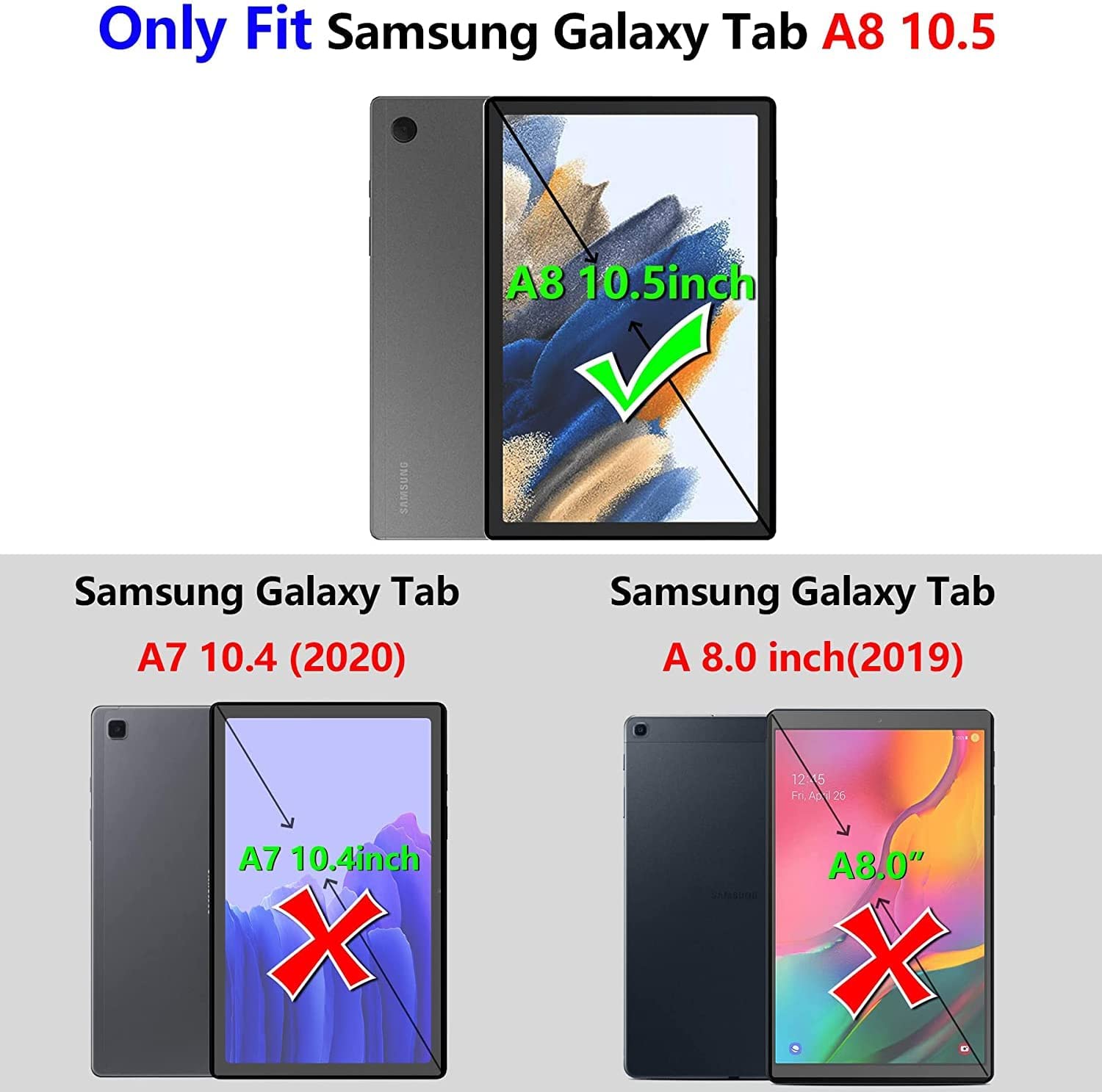 Galaxy Tab A8 10.5 Premium PU Leather Case