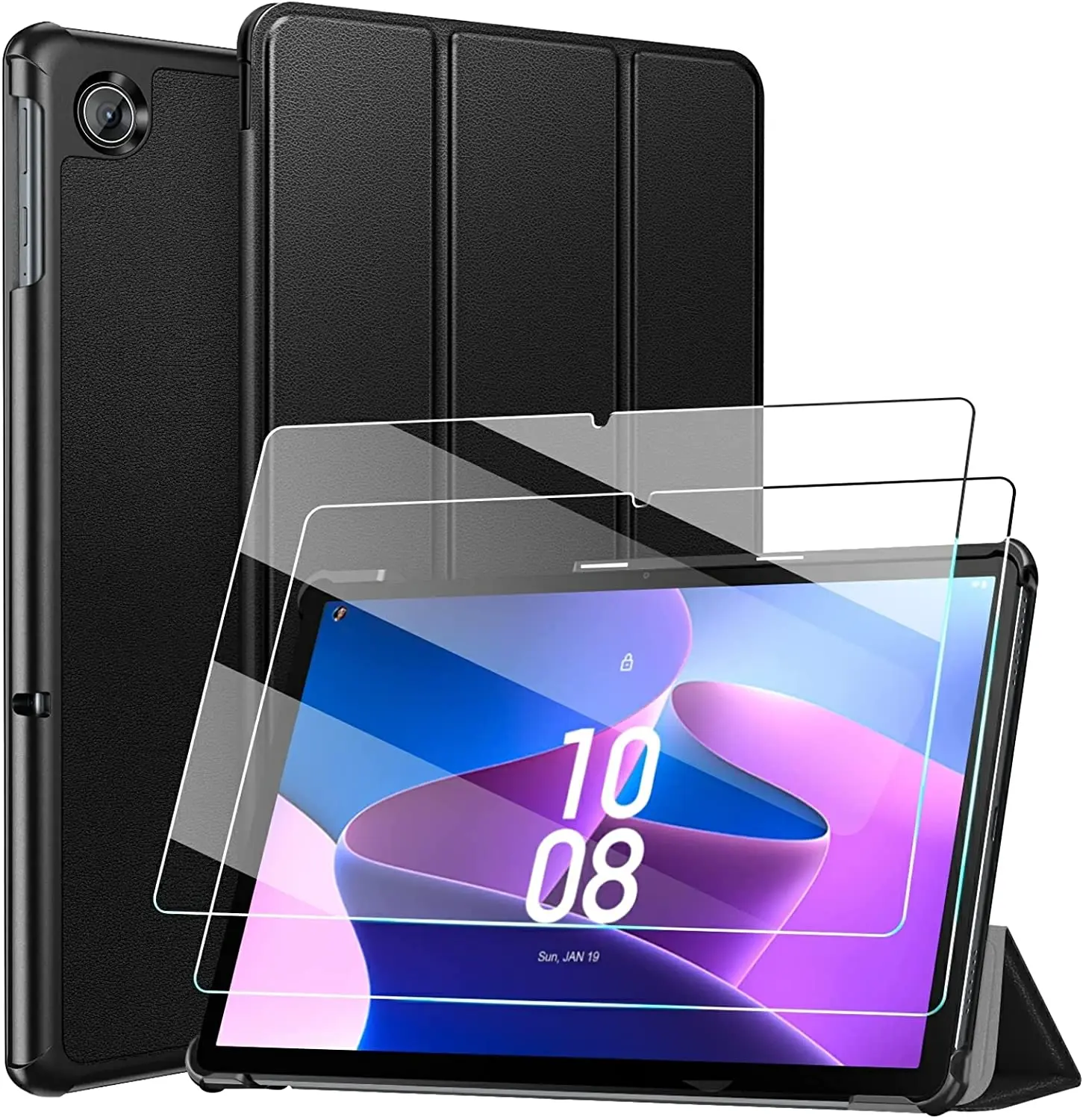 Lenovo Tab M10 Plus 3rd Gen 10.6 Inch Ultra Thin Case with 2 Protective Films