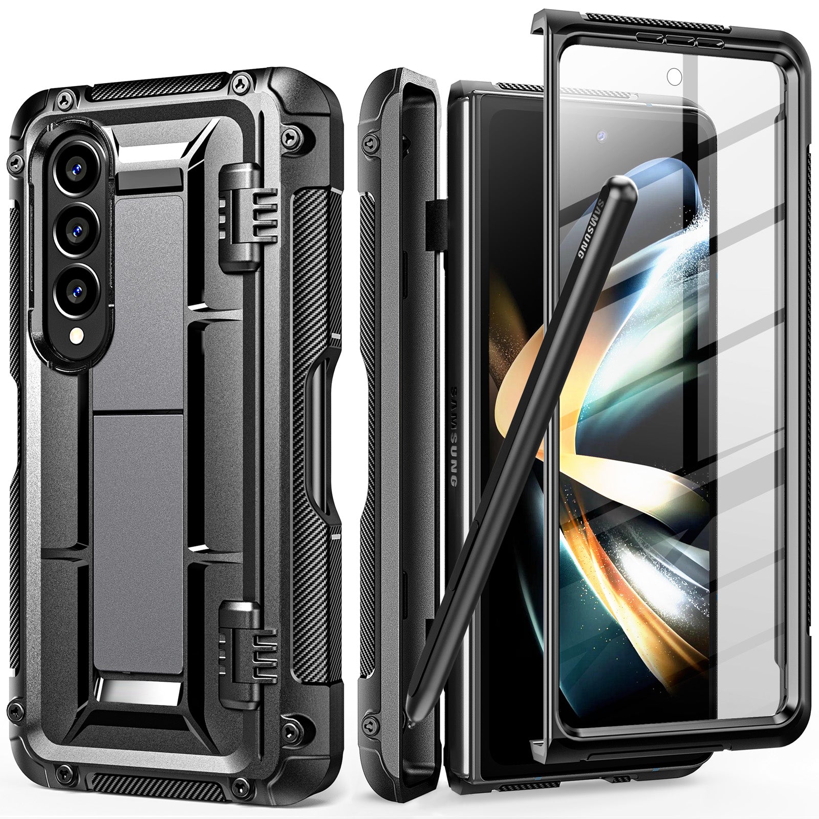 ZtotopCases for Samsung Galaxy Z Fold 4 5G (2022), Full-Body Dual Layer Rugged Case