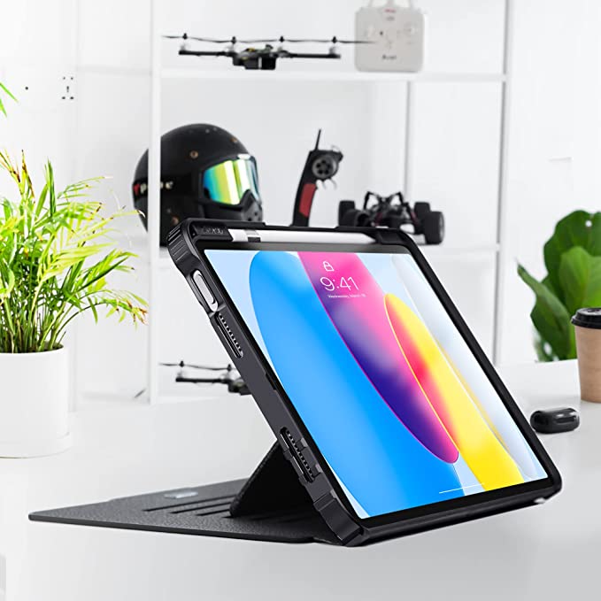 iPad 10th Generation 10.9 Inch 2022 Full Body Protective Cover Case-Black