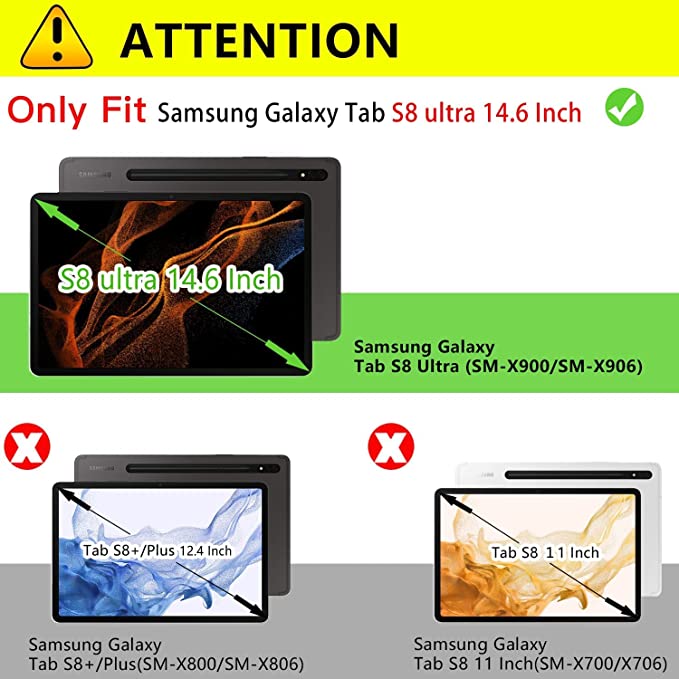 Galaxy Tab S8 Ultra Tempered-Glass Screen Protector - 2 Pack