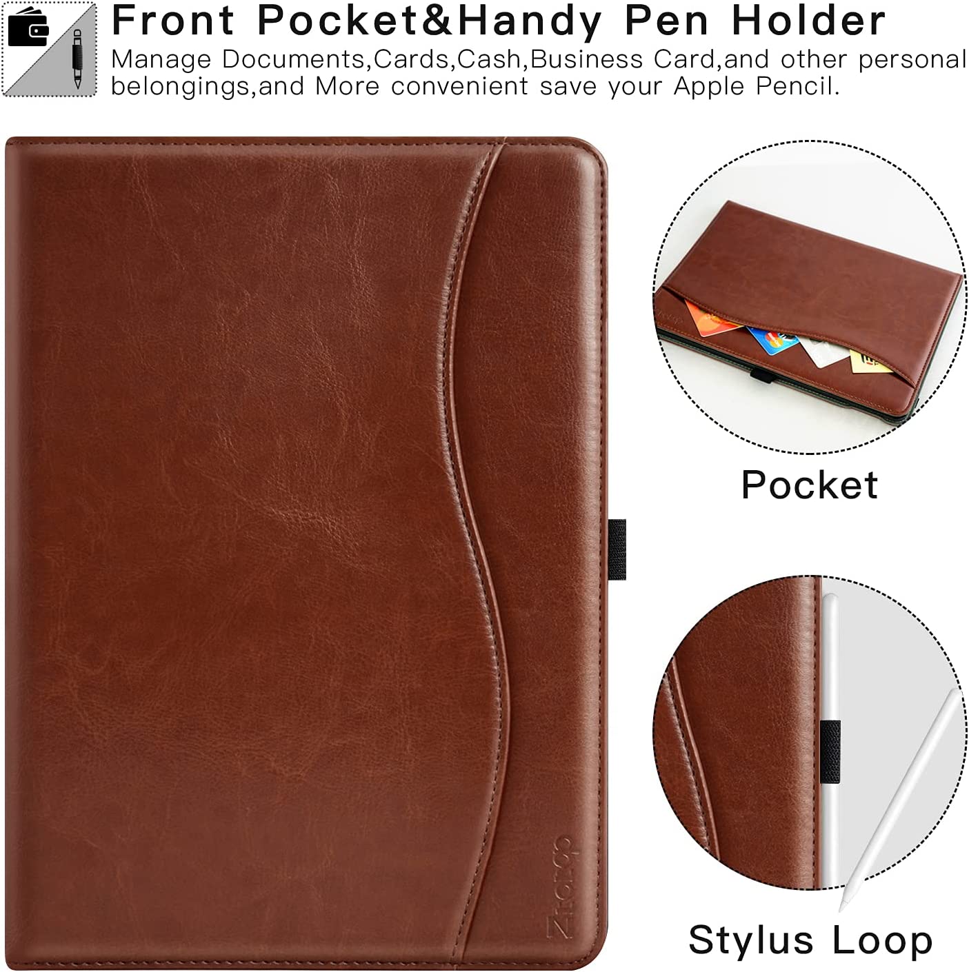 iPad Mini 6 Premium Leather Folio Case