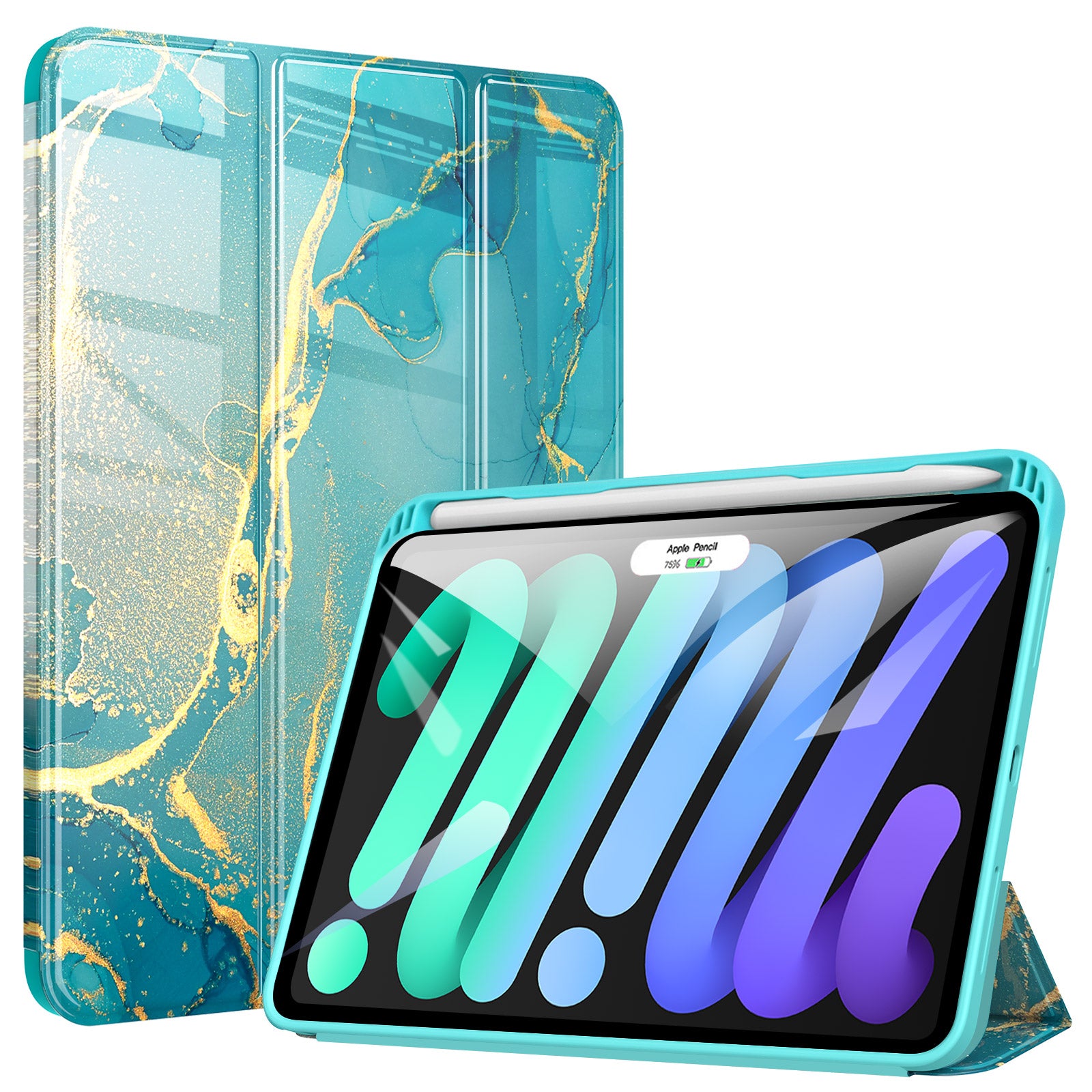 iPad Mini 6 Marble Shockproof Case