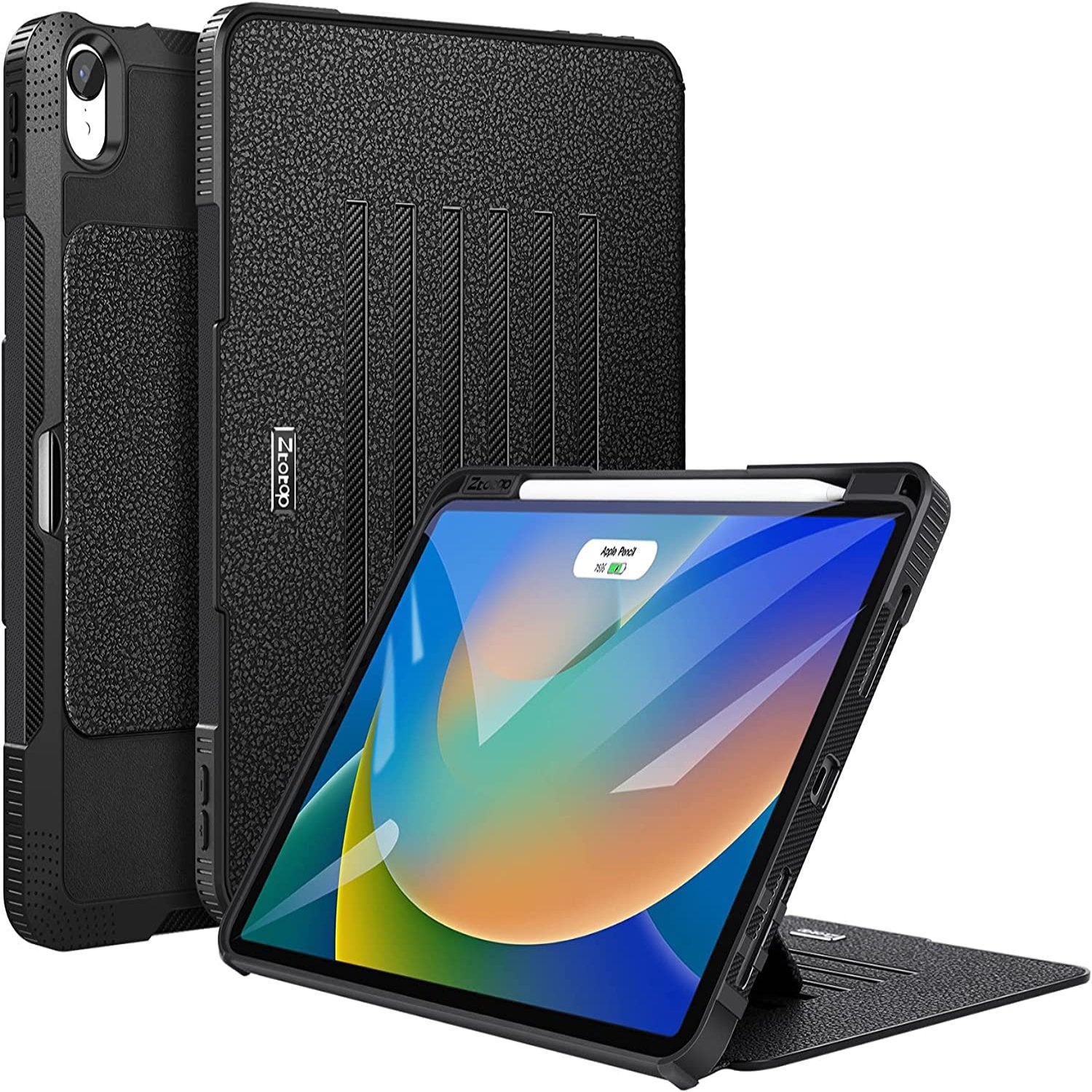 iPad 10th Generation 10.9 Inch 2022 Full Body Protective Cover Case-Black